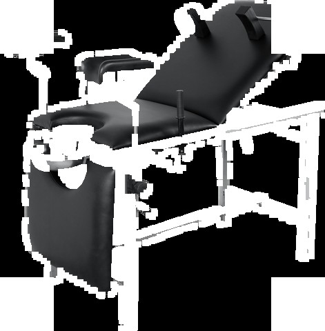 Supply Stainless Steel Gynecology Examination Table, Medical Gyne Exam Bed with Soft Sponge PU Pad
