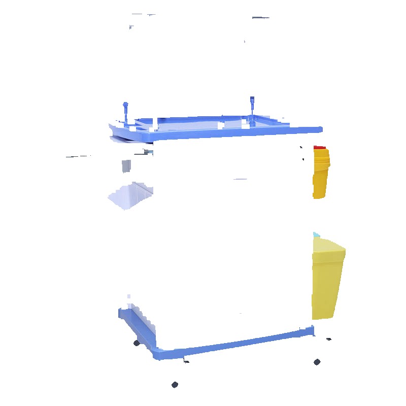 Equipment Crash Cart PP Medical Emergency ABS Plastic Luxurious Treatment Patient Trolley for Hos...