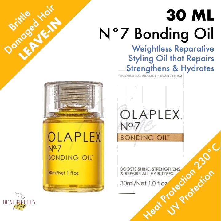 For No 7 Bonding Oil Hair Serum with Jojoba Oil-Repairs Dry Frizzy Split Ends Deeply Moisturizing...