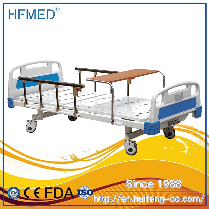 Class I Medical Equipment Manual Hospital Bed 1 Function for Elderly Care with Steel Frame and AB...