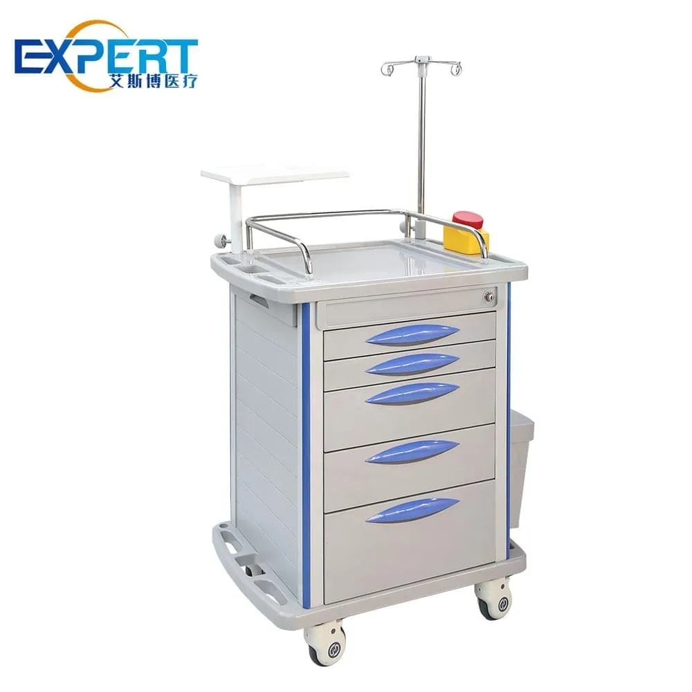 Clinic Medical Carts Hospital Trolley Emergency ABS Hospital Trolley
