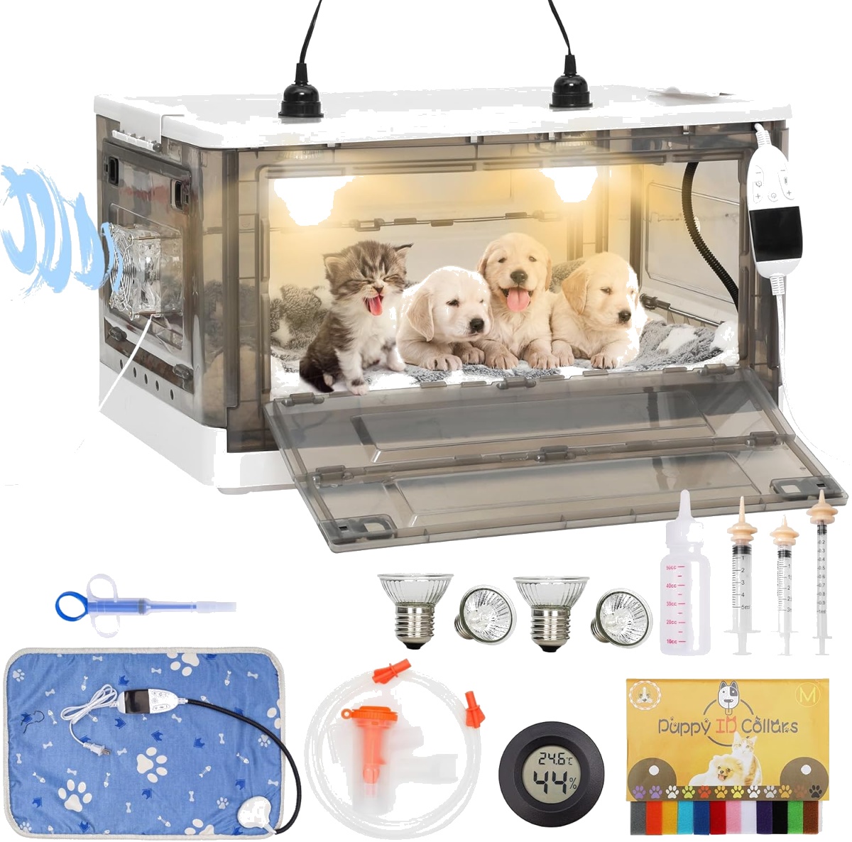 Pet Incubator Puppy Box Intensive Care Unit Puppy Dog Incubator