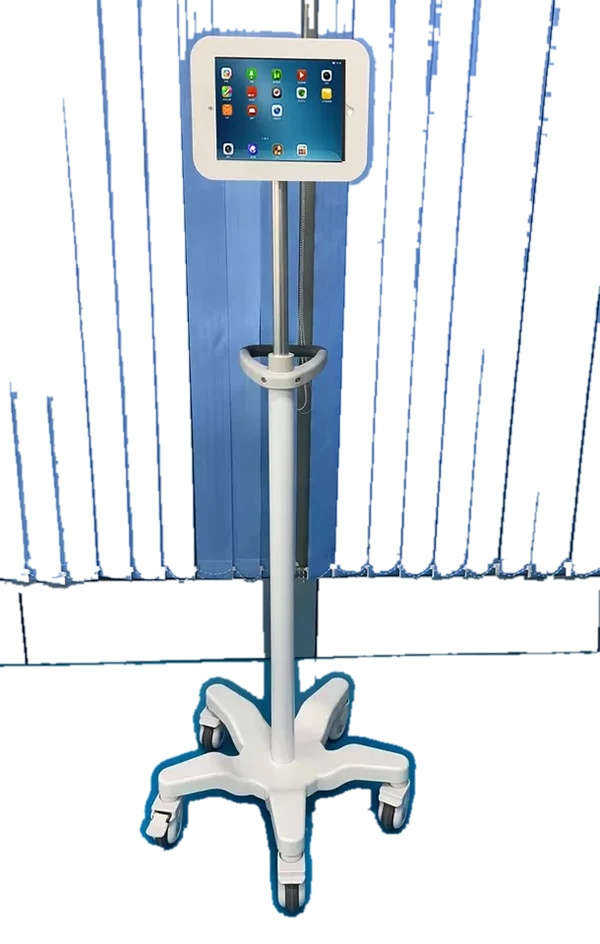 Silent Wheels Rolling Stand for Ipad Laptop Medical Computer Workstation Trolleys for
