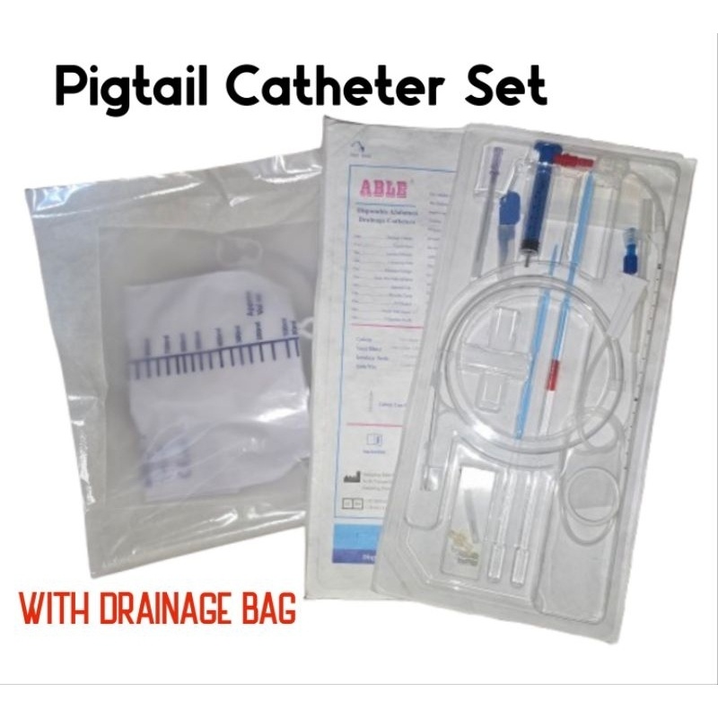 Medical Equipment Disposable Chest Drainage Catheter Pig Tail